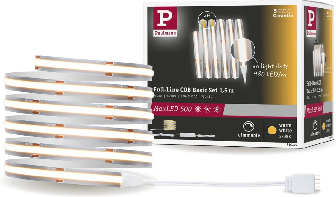 Paulmann MaxLED 500 Led-strip COB 1,5m Warmwit
