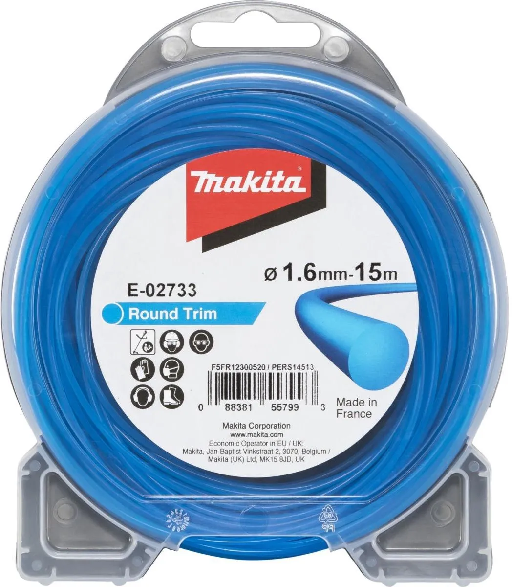 Makita Maaidraad 1,6mm x 15m voor grastrimmer