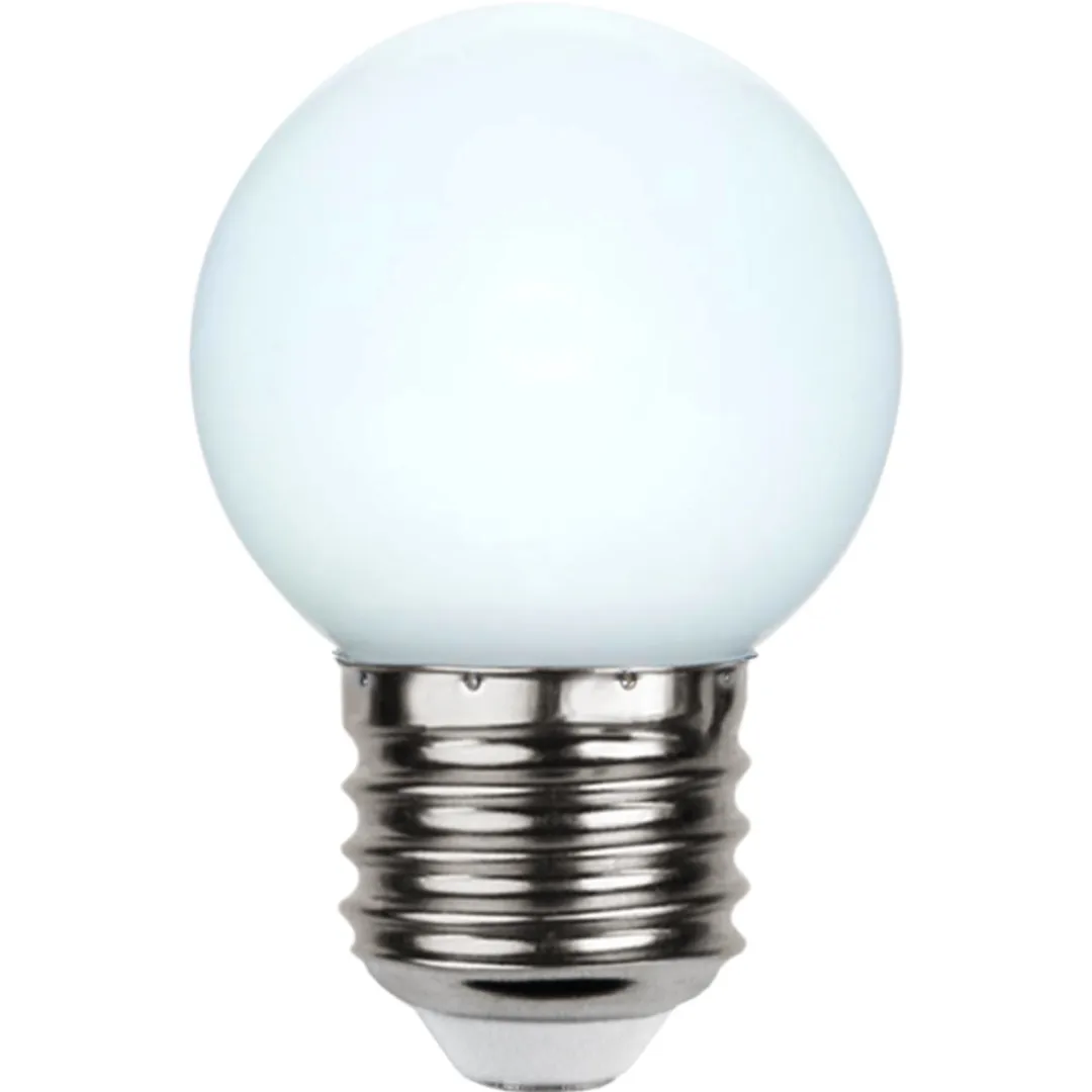Star Trading Prikkabel Kogellamp E27 1W 6000K - 5 Stuks - afbeelding 3 van 4