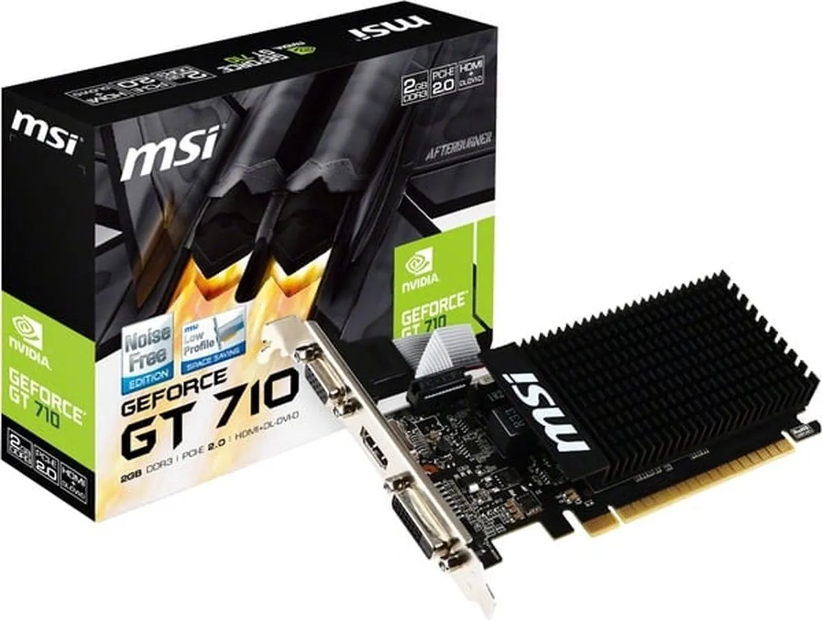 MSI GeForce GT 710 2GD3H LP Videokaart