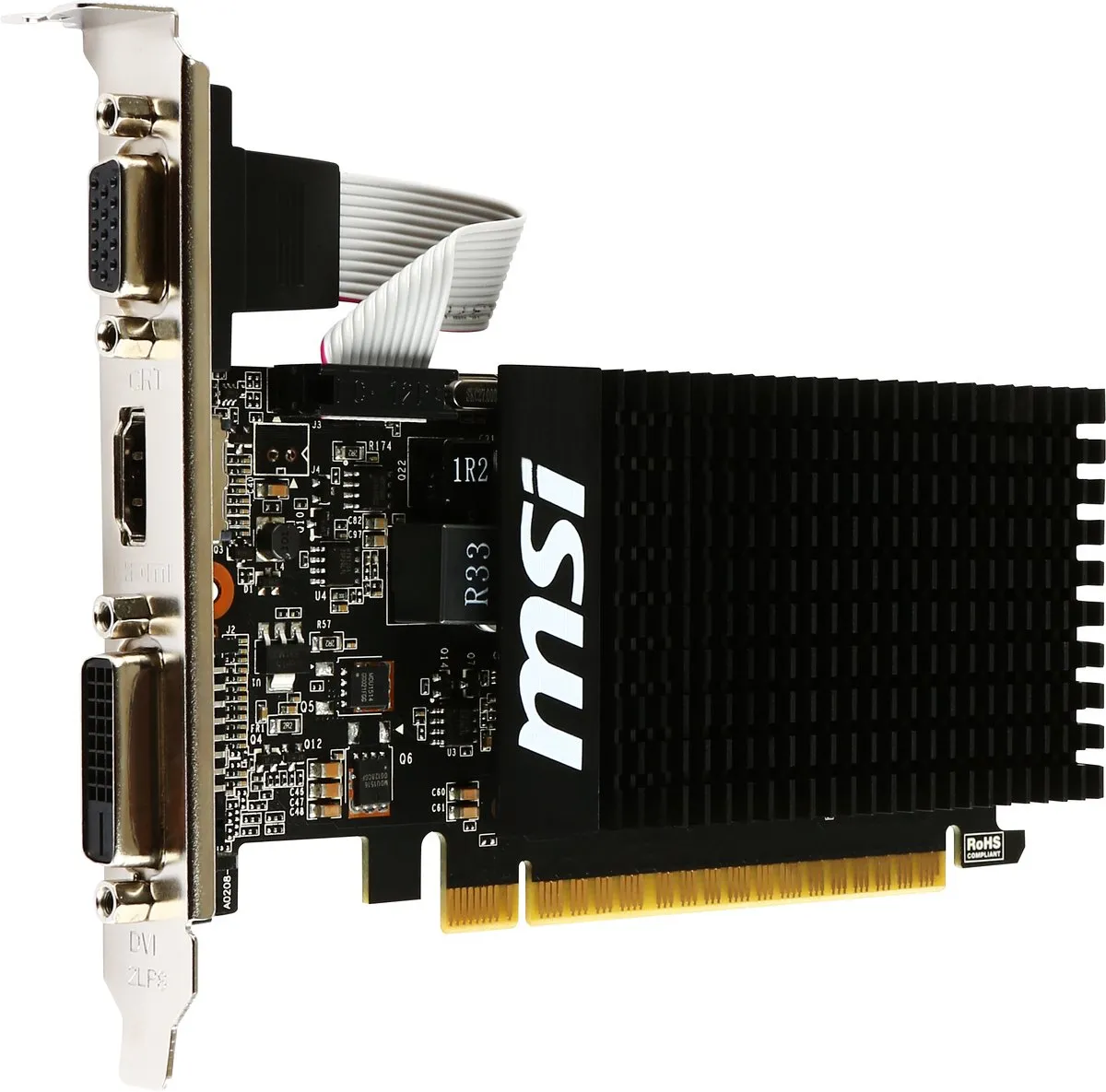 MSI GeForce GT 710 2GD3H LP Videokaart - HDMI/DVI/VGA - afbeelding 6 van 6