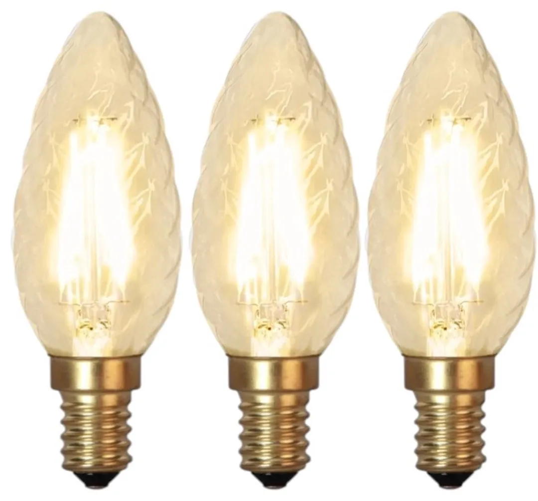 Star Trading Soft Glow Kaarslamp E14 1.5W - 3 Stuks