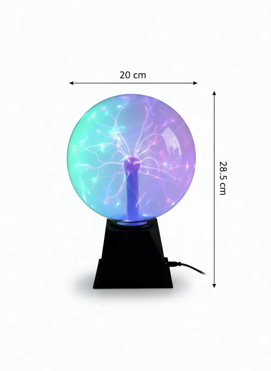 Twinkle Toys Plasma Bol 20cm - Full Color RGB - Zwart