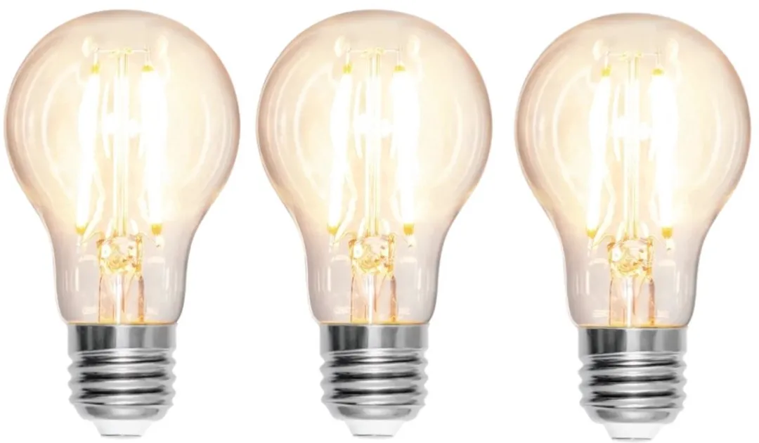 Star Trading Standaard Bol Heldere LED 8W E27 - 2700K - 3 Stuks