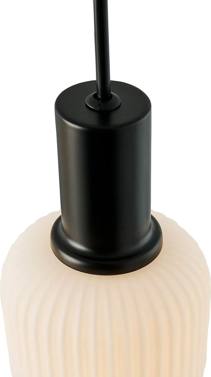Nordlux Milford Mini Hanglamp 3-arm - Zwart - Ø10cm