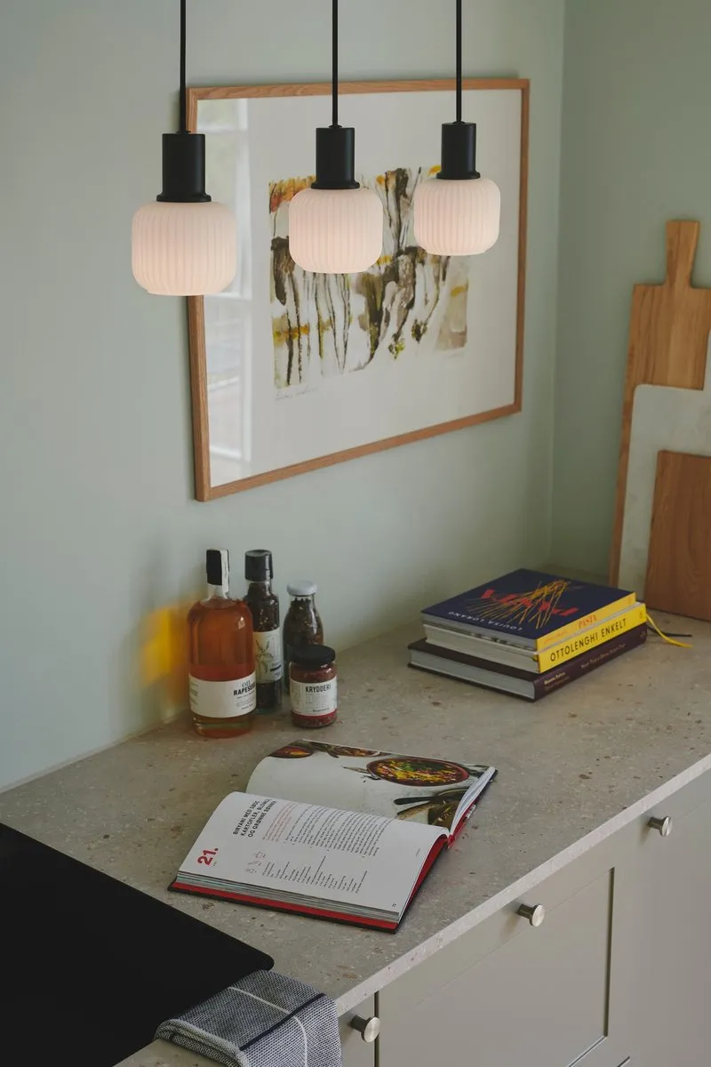 Nordlux Milford Mini Hanglamp 3-arm - Zwart - Ø10cm