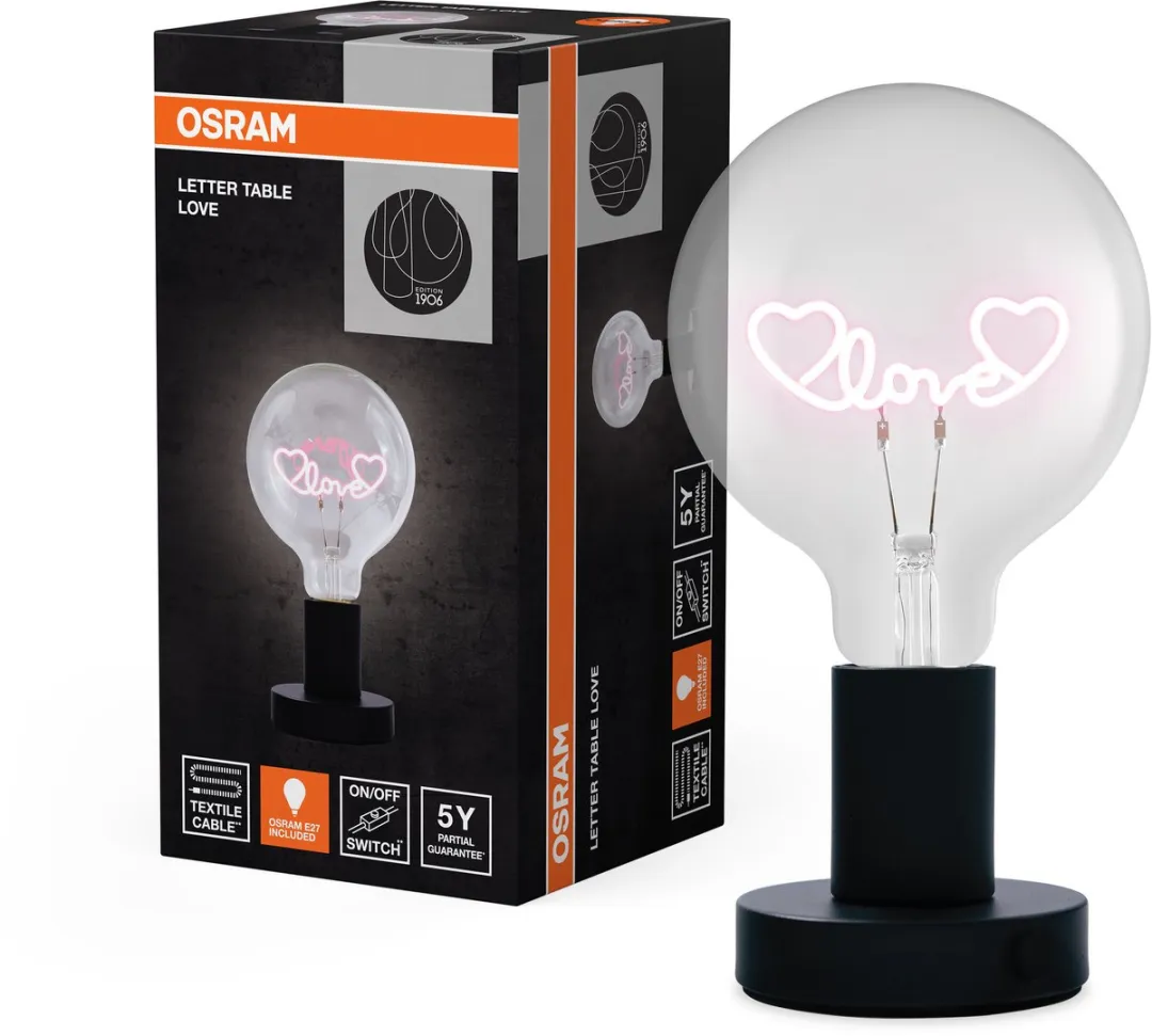 Osram 1906 Letter LED Tafellamp Love Lettering - 1,2W - Extra Warm Wit