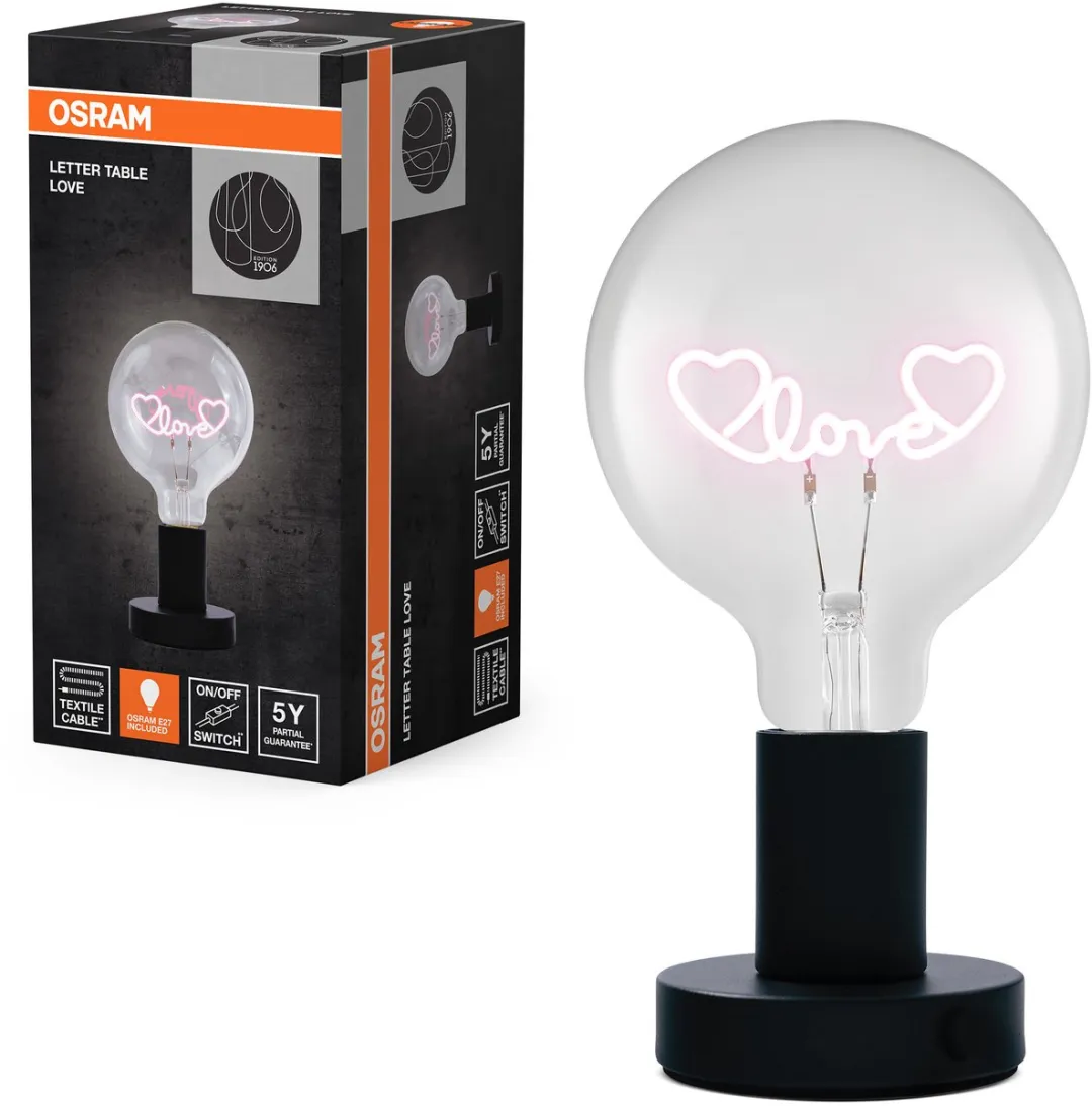 Osram 1906 Letter LED Tafellamp Love Lettering - 1,2W - Extra Warm Wit