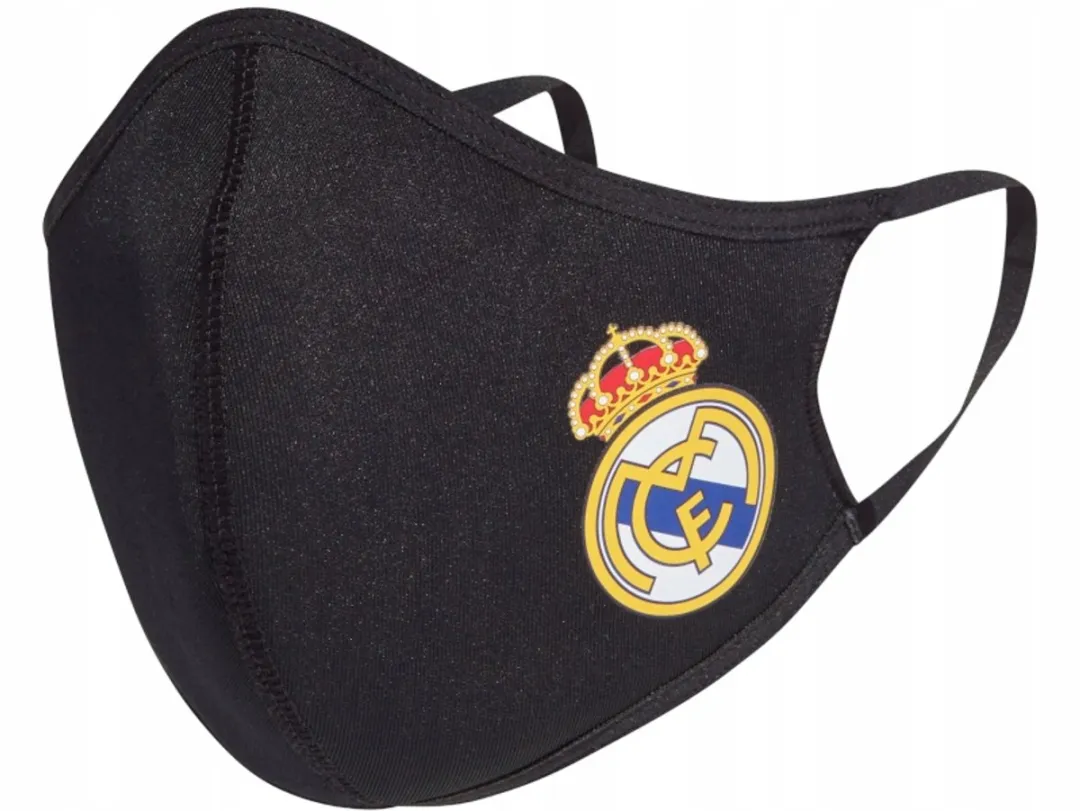 Adidas Real Madrid Gezichtsmaskers 3 Pack - Zwart M-L