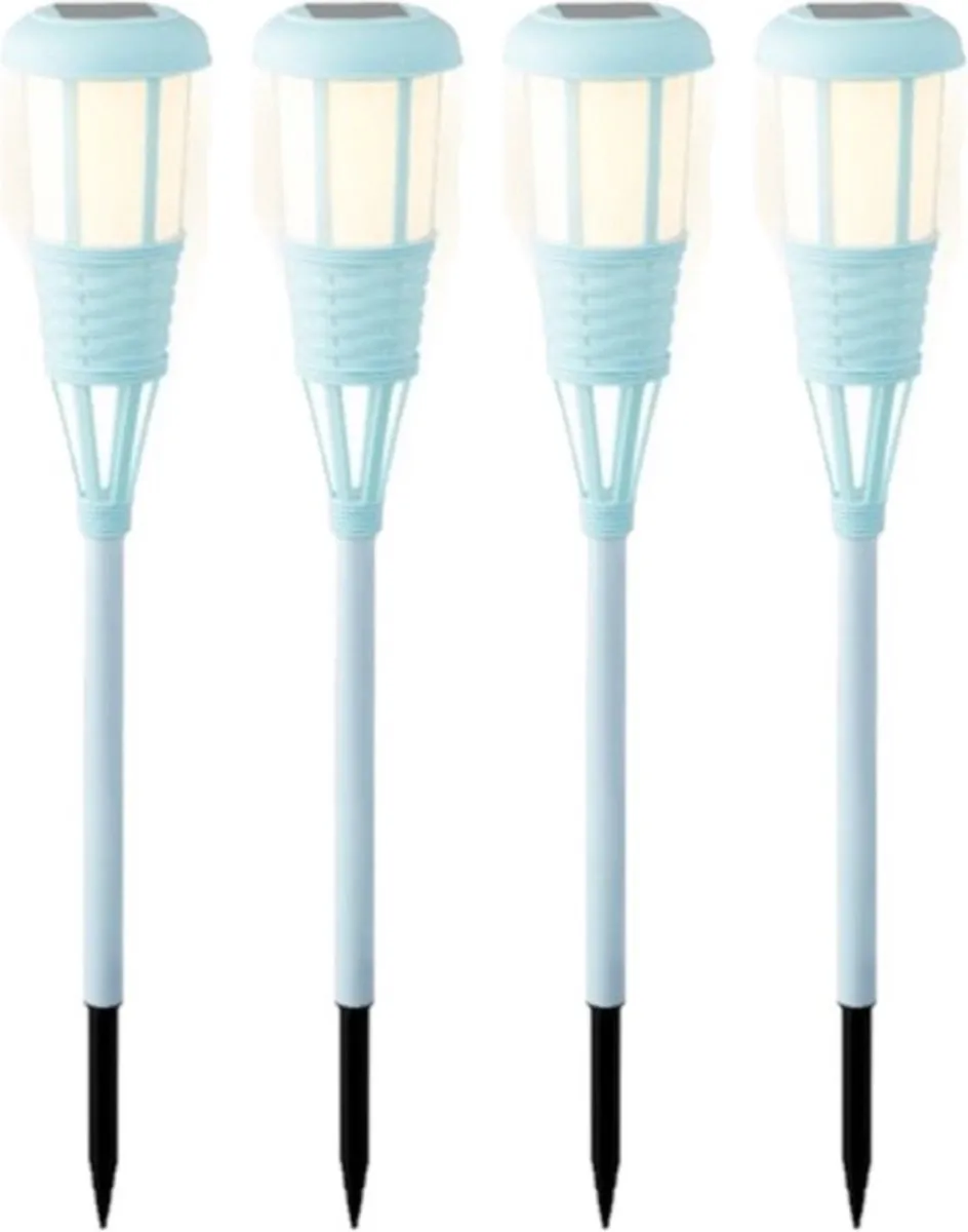 Lumineo Solar Tuinfakkel Lichtblauw 61cm - afbeelding 6 van 6