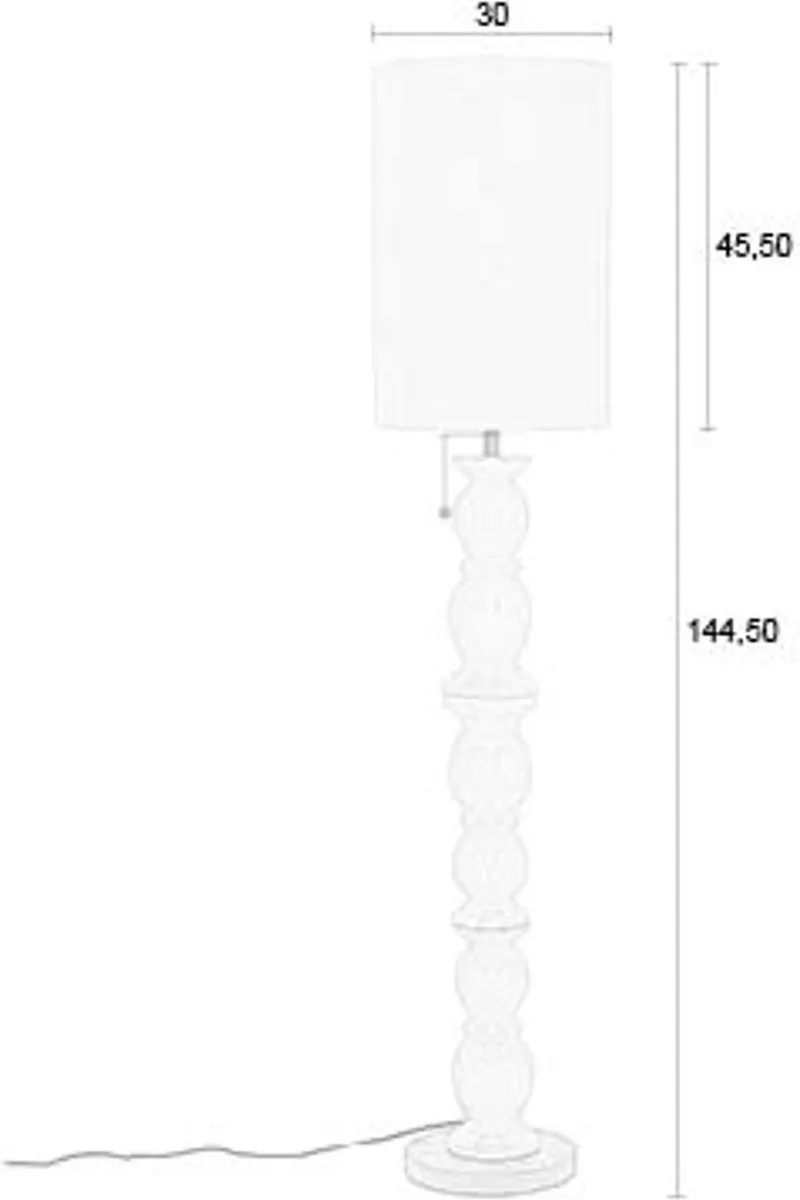 Zuiver Brew Vloerlamp - Beige - afbeelding 6 van 6