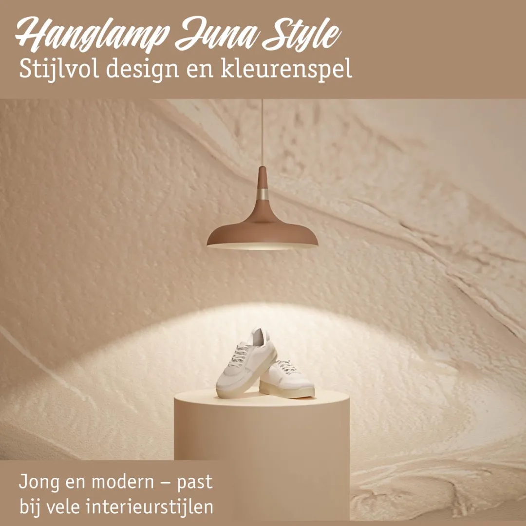 Paulmann Juna Hanglamp E27 20W - Nougat - Dimbaar