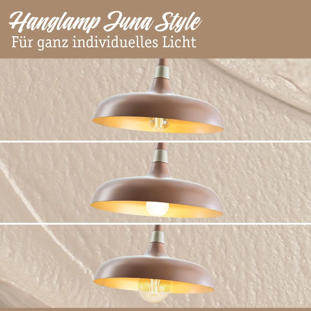 Paulmann Juna Hanglamp E27 20W - Nougat - Dimbaar