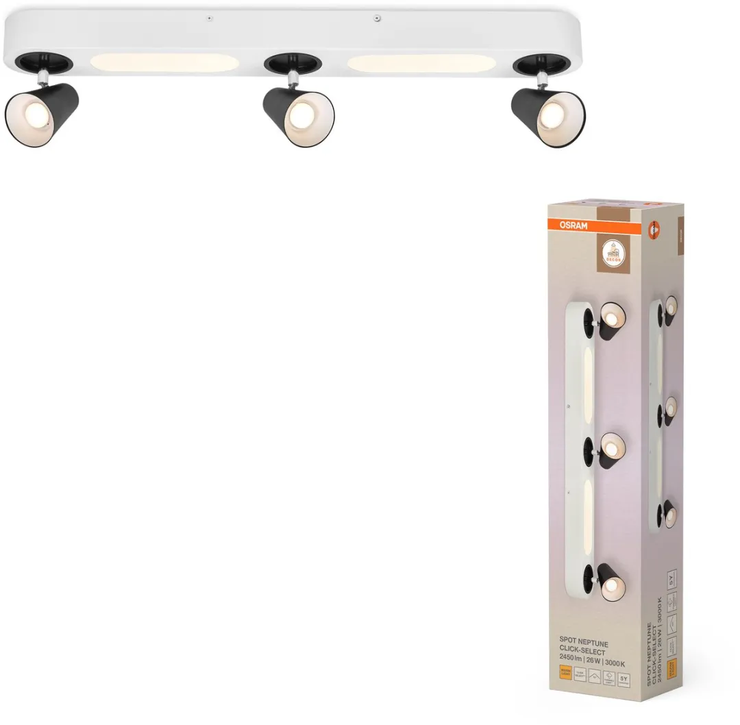 Osram Decor Spot Neptune CLICK-SELECT White 3 Spot - 26W 1.180lm