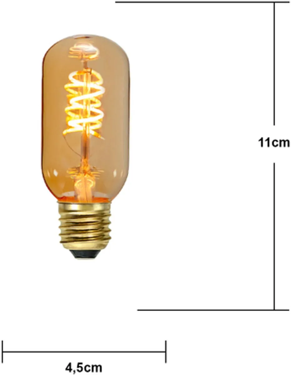 Star Trading Staaflamp E27 2.8W Super Warm Wit - Amber