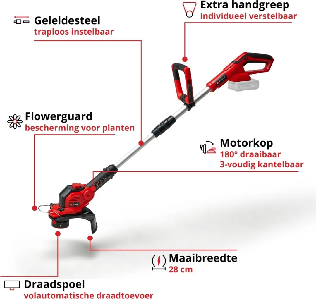 Einhell Accu Grastrimmer GE-CT 18/28 Li Solo 18V