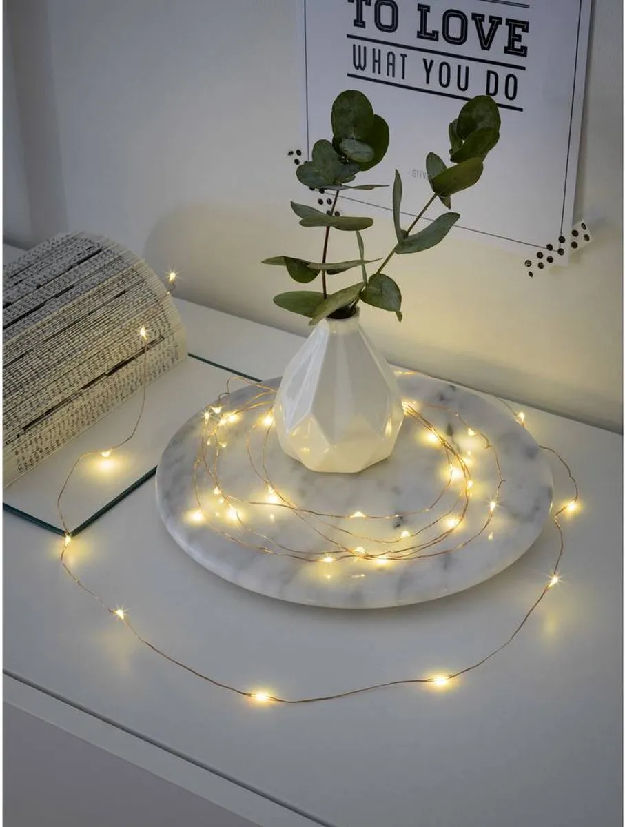 Konstsmide 1461-160 Micro-lichtketting 40 LED Warmwit - 3,9m