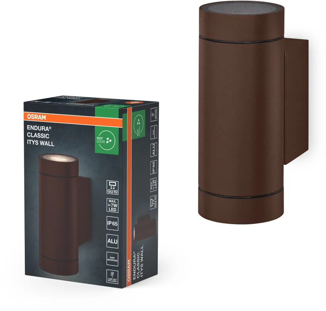 Osram Endura Classic IP65 GU10 Wandlamp - Rust
