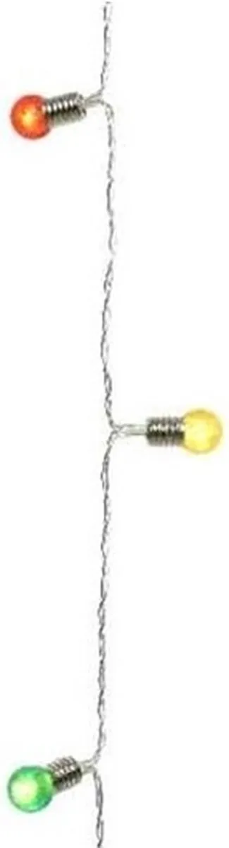Lumineo Kerstverlichting 2x190cm - 20 Lampjes Multicolor