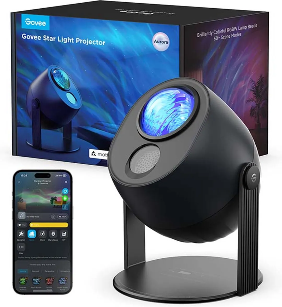 Govee Star Light Projector RGBW - 4W - Zwart