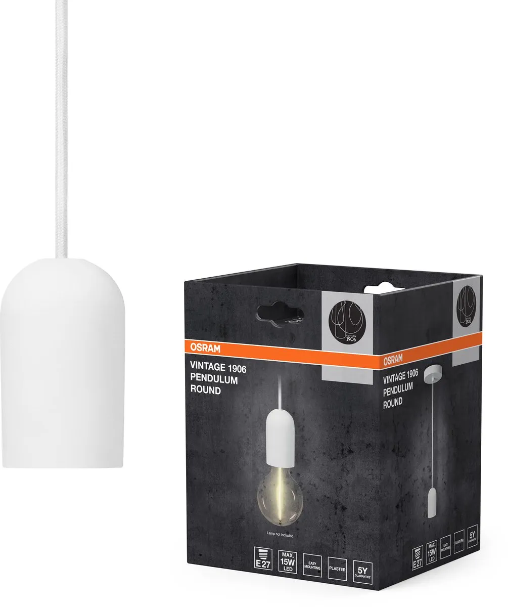 Osram Vintage 1906 Hanglamp - E27 - Ø120cm - Wit