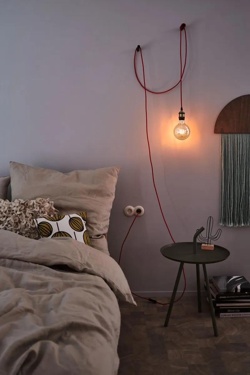 Paulmann Neordic Eldar Hanglamp - 20W - Rood/Nikkel