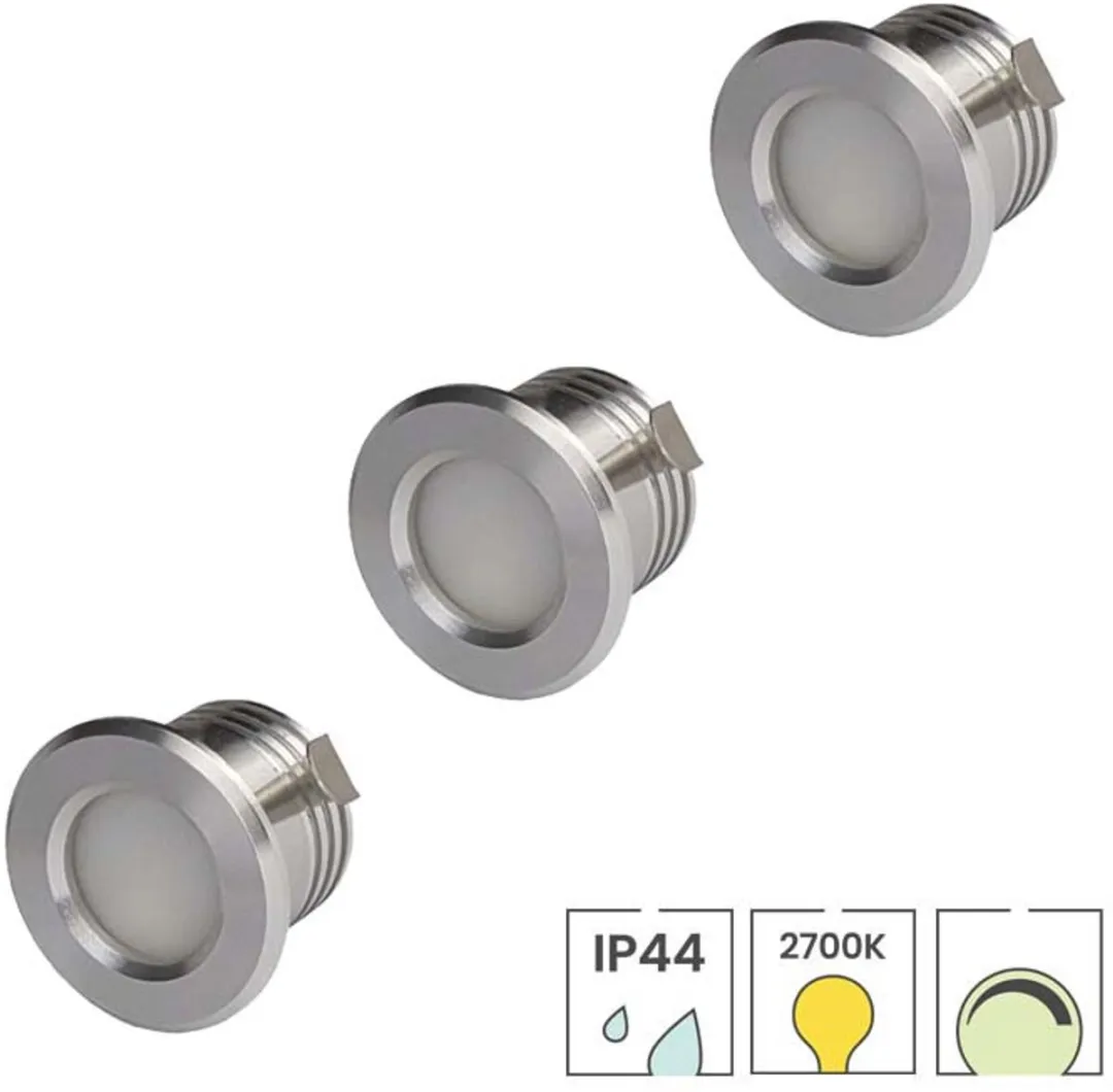 Lybardo Inbouwspots 3W 3-pack