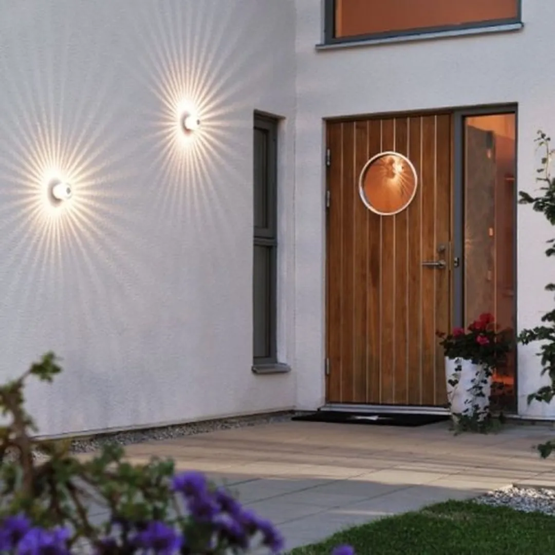 Konstsmide Monza LED Wandspot 3W - 9cm - 3000K - Zilver
