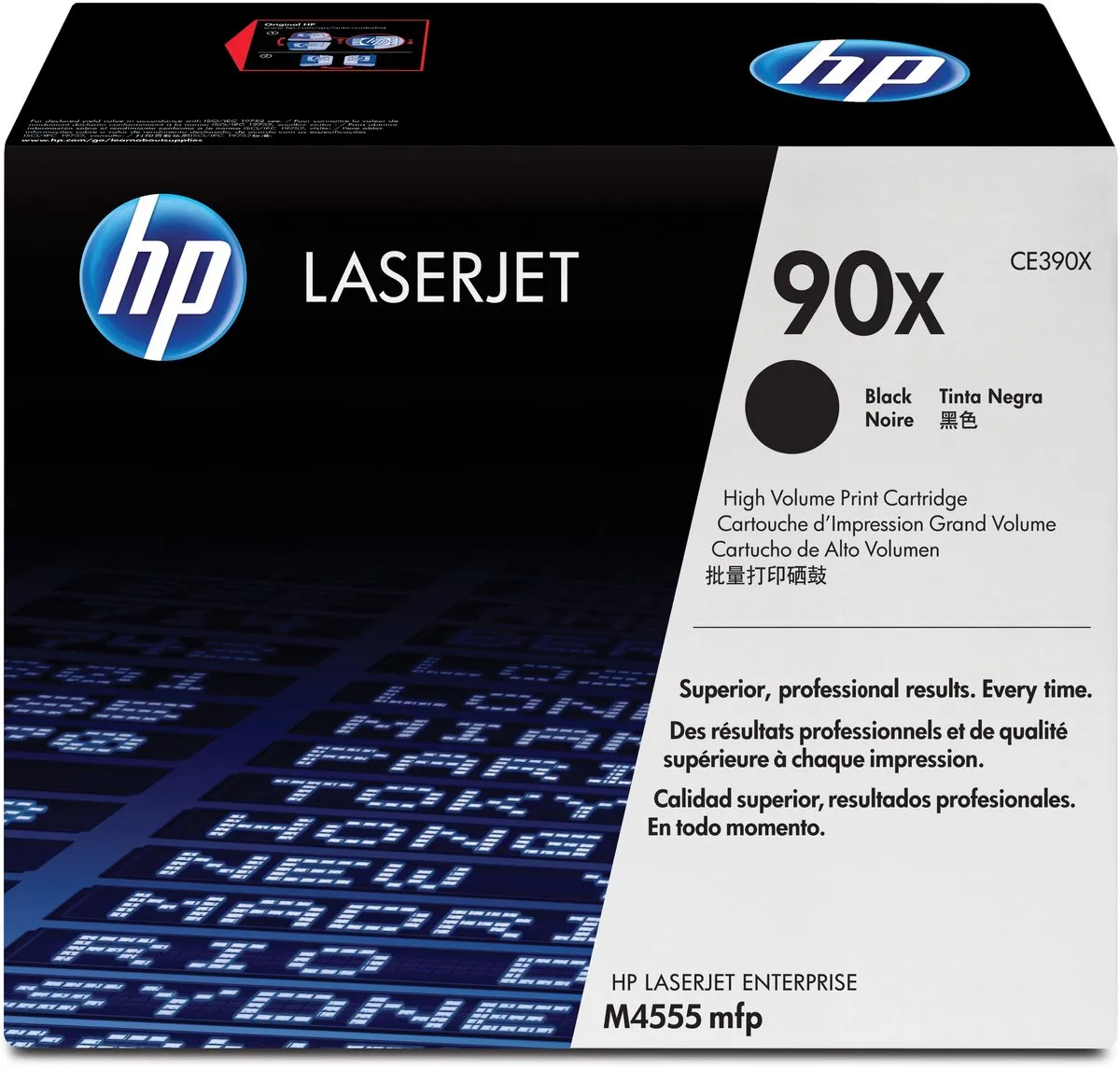 HP 90X CE390XC Tonercartridge - 24.000 pagina's - Zwart