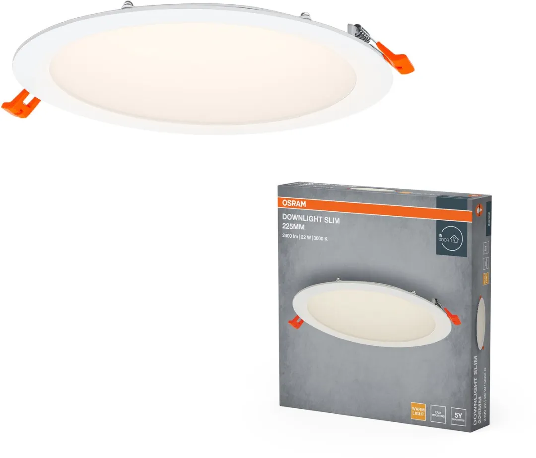 Osram Downlight Slim 225mm LED 22W 3000K - 2000 Lumen