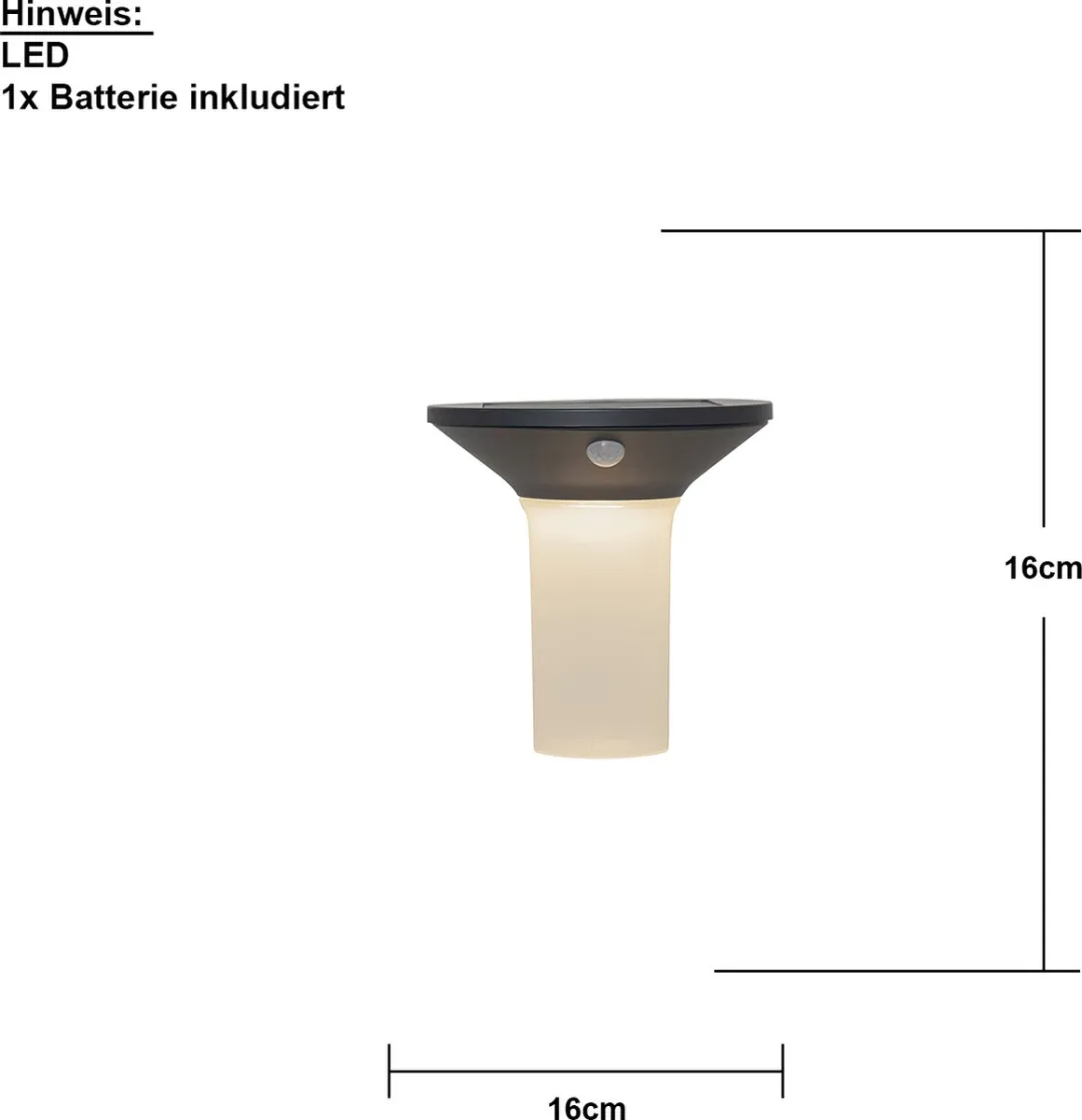 Star Trading Solar Wandlamp Valta - 1.5W Warm Wit - Buiten