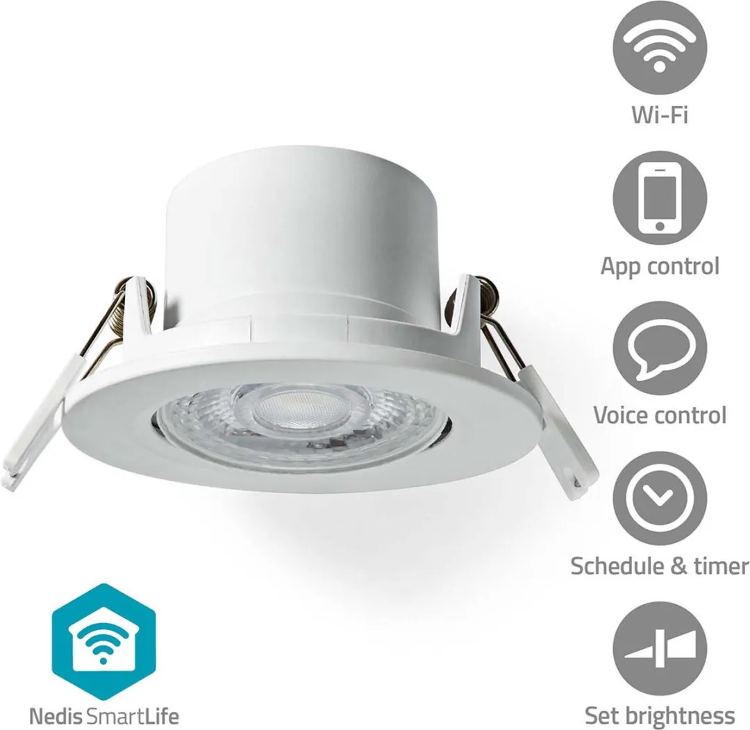 Nedis SmartLife Plafondlamp Wi-Fi 360lm - Wit - 2700-6500K