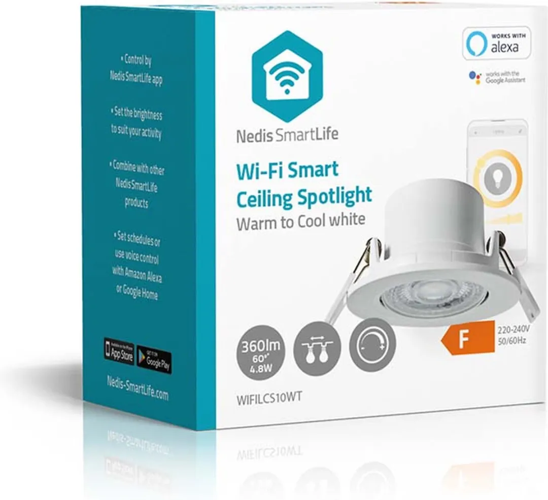 Nedis SmartLife Plafondlamp Wi-Fi 360lm - Wit - 2700-6500K