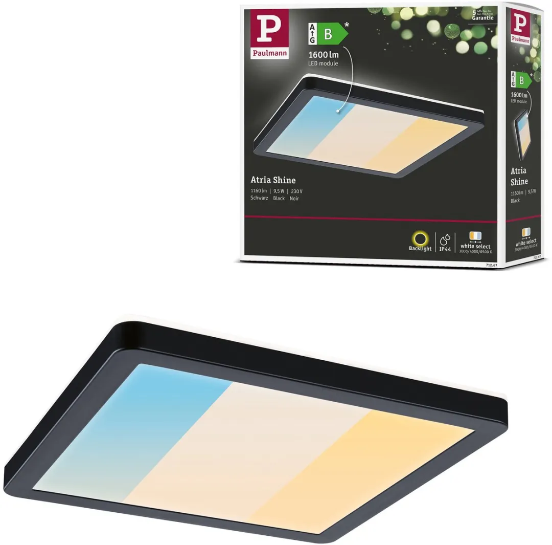 Paulmann Atria Shine LED-paneel 8W 1160lm 3000-6500K