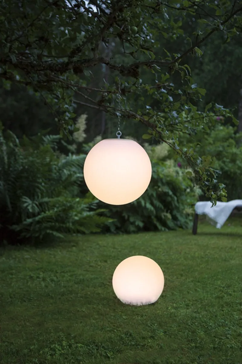 Star Trading Globy Solar Padlamp Wereldbol 25cm - Warm Wit - afbeelding 6 van 6