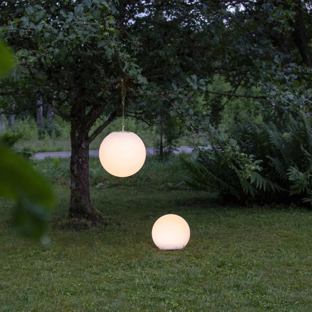 Star Trading Globy Solar Padlamp Wereldbol 25cm - Warm Wit