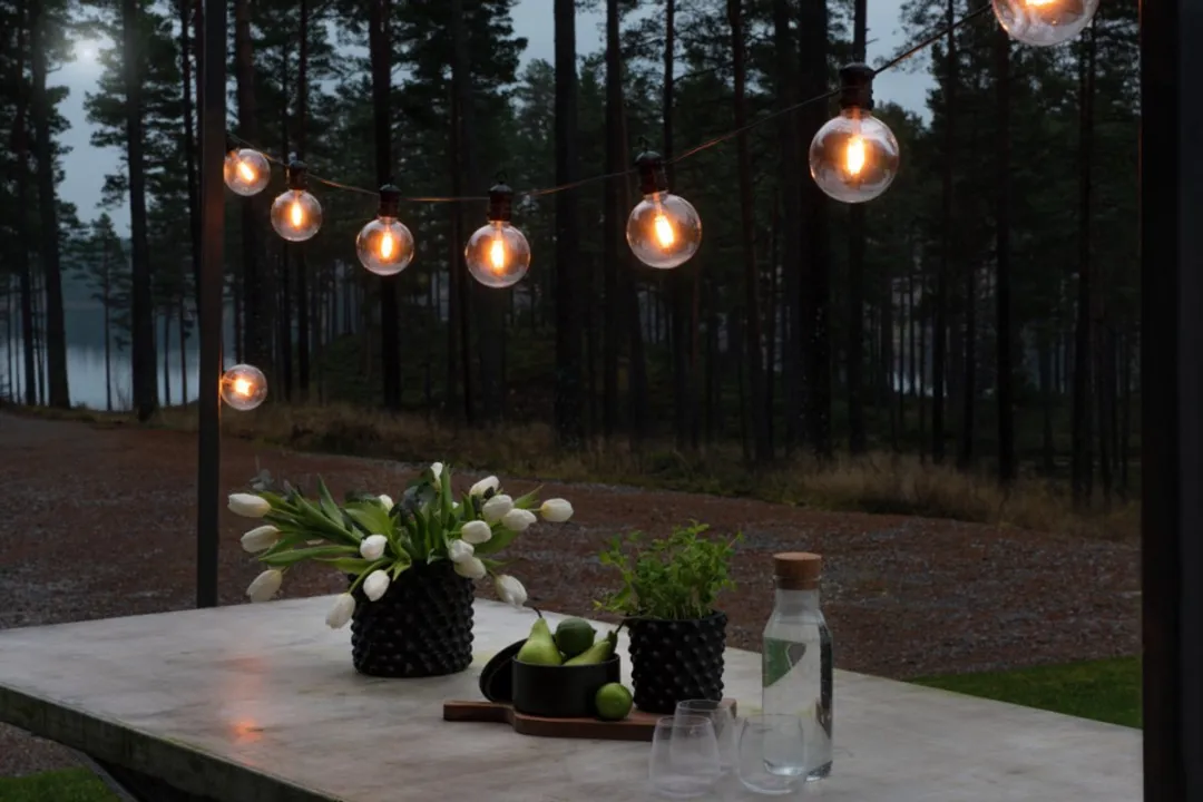 Konstsmide Sweden 2394-800 Snoerverlichting - 10 Globes Ø12cm Warmwit 24V - afbeelding 6 van 6