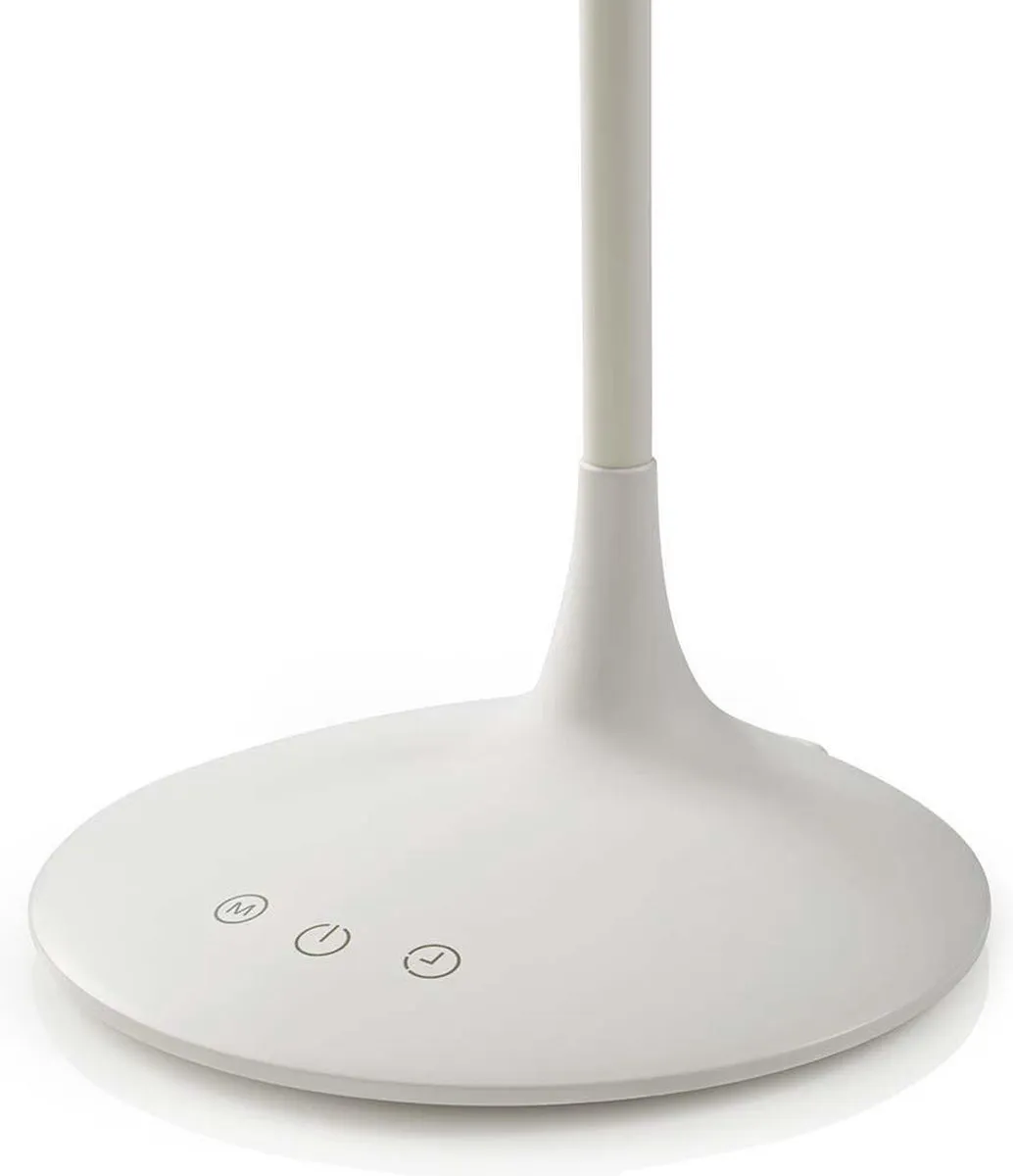 Nedis LED Bureaulamp 280lm - Oplaadbaar - Wit