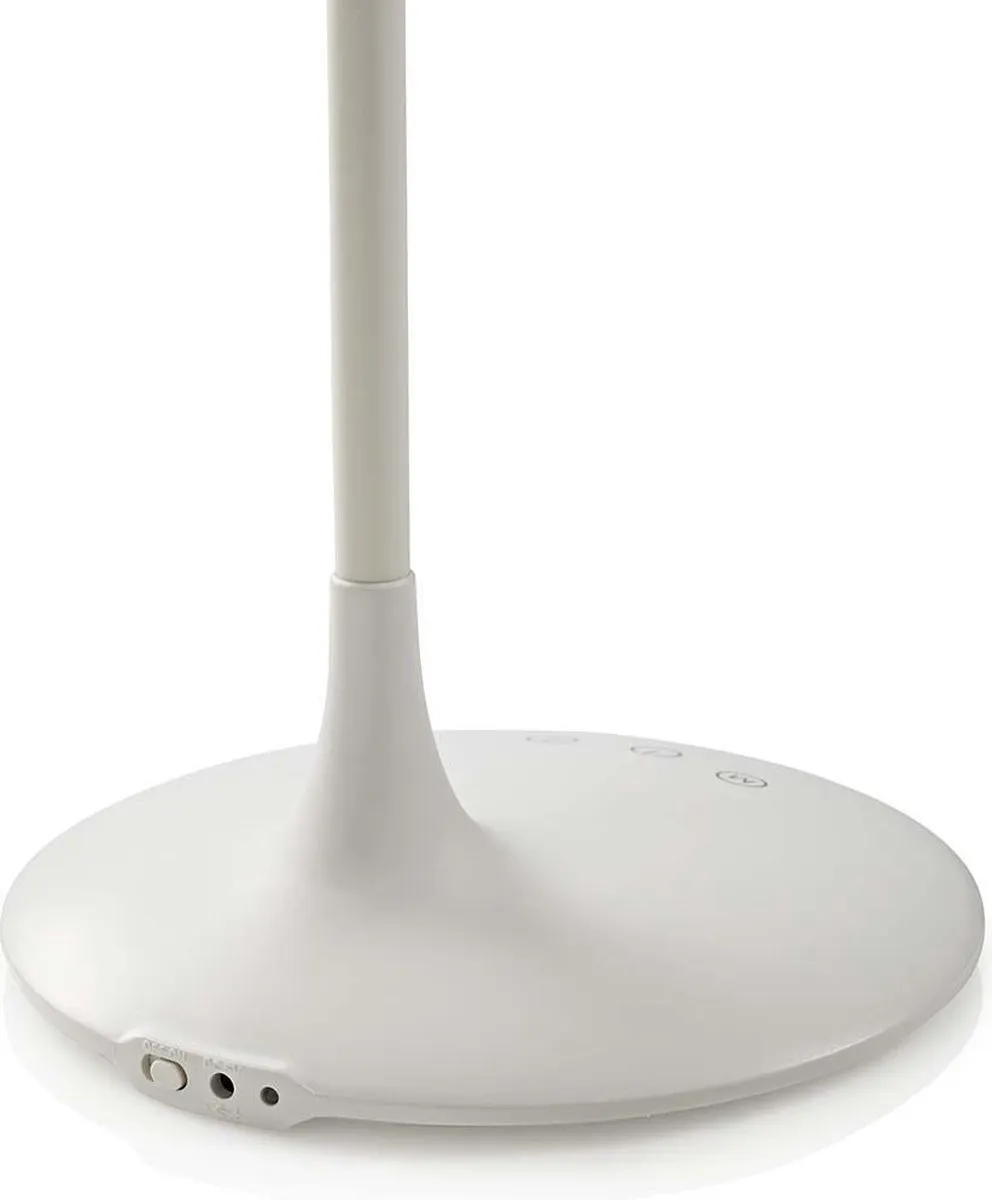 Nedis LED Bureaulamp 280lm - Oplaadbaar - Wit