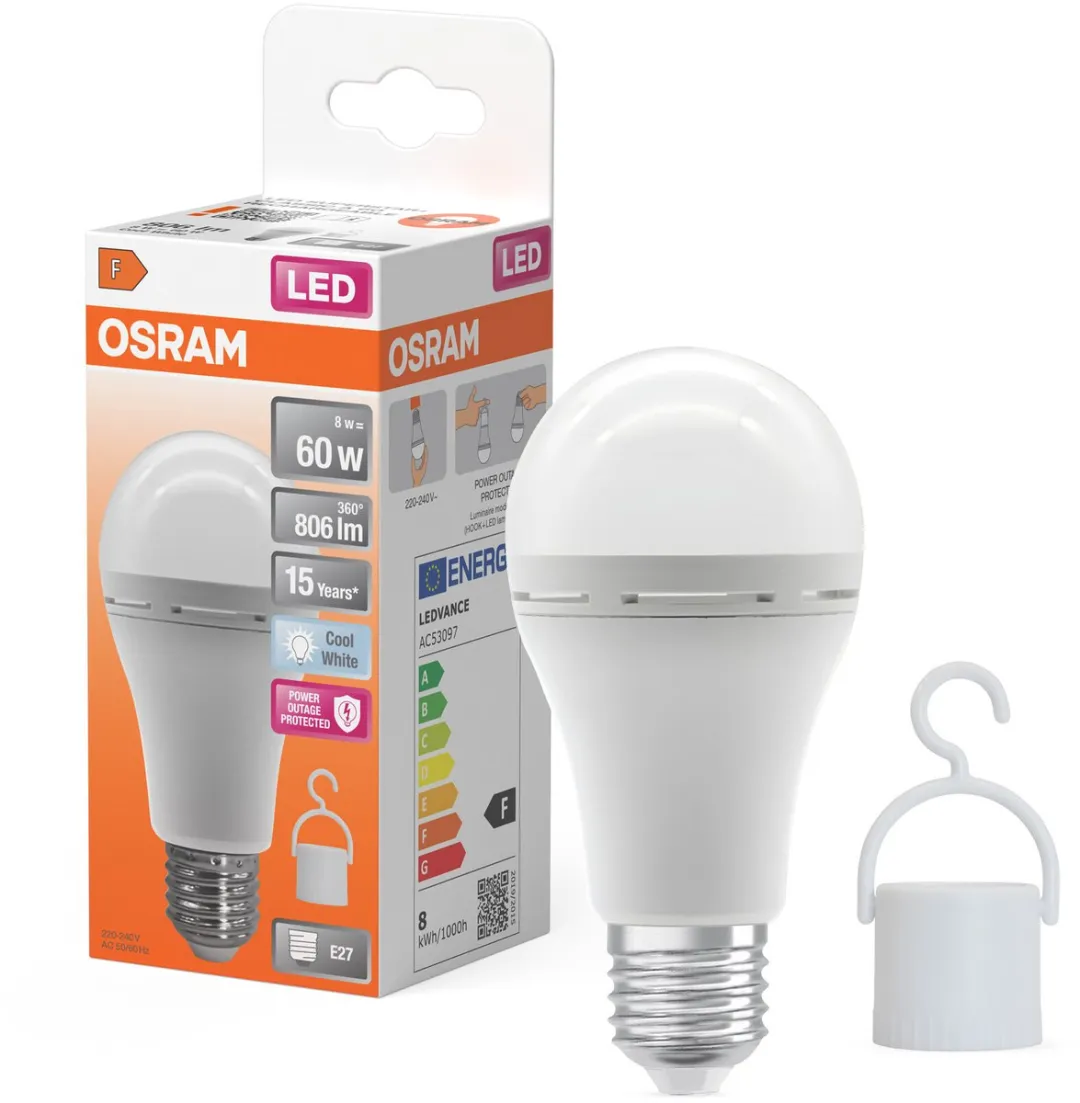 Osram LED Classic A 60 Campinglamp 8W Koelwit E27