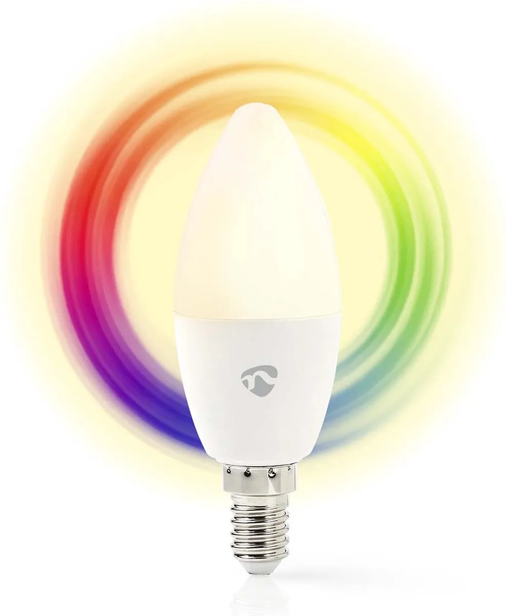 Nedis SmartLife RGBW E14 Kaarslamp 470lm - Mat - Android/iOS