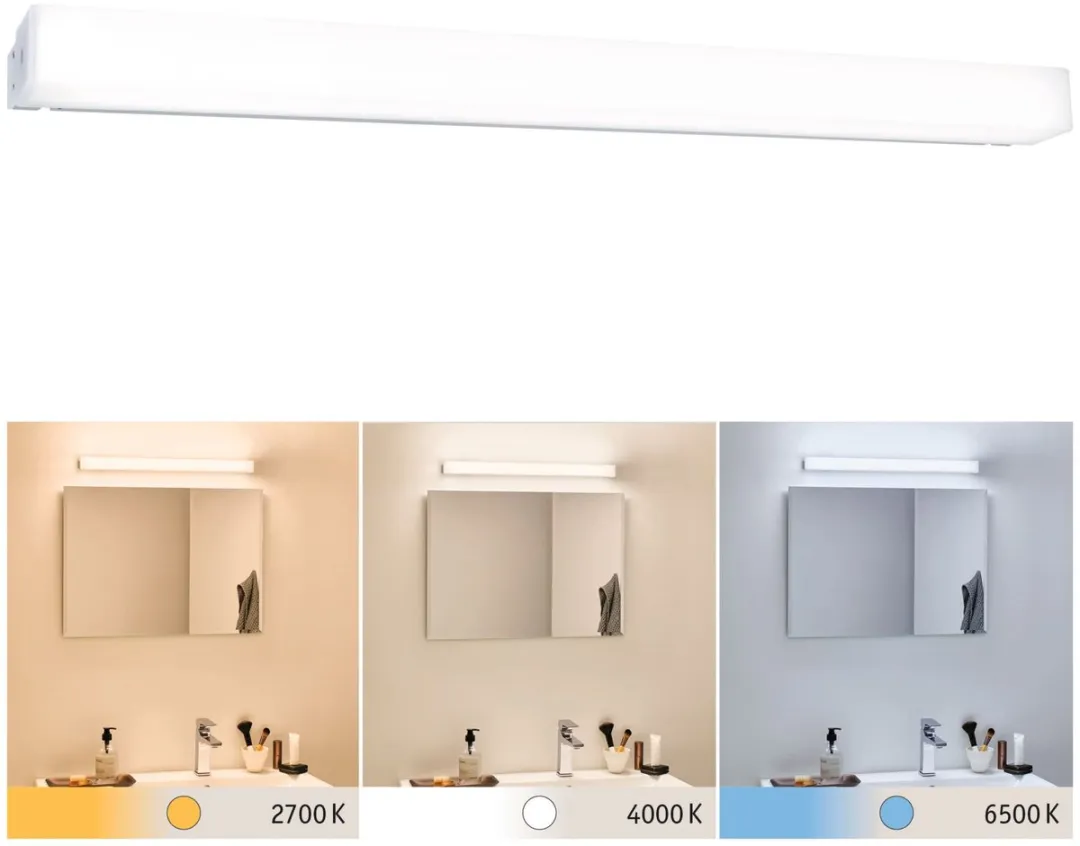 Paulmann Selection Bathroom LED-spiegellamp Luno IP44 - 770lm - Aluminium