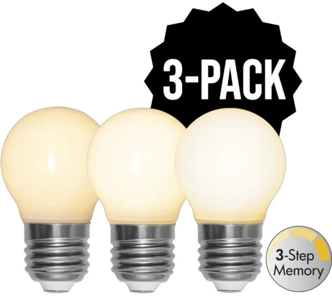Star Trading Kogellamp 3-Pack - 4W Extra Warm Wit - Mat