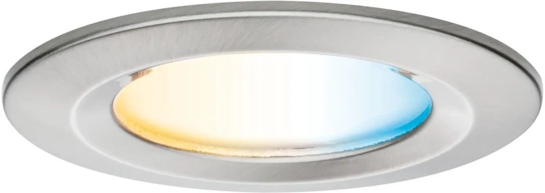 Paulmann Nova Coin LED-inbouwlamp 3x530lm Tunable White 78mm - Staal geborsteld