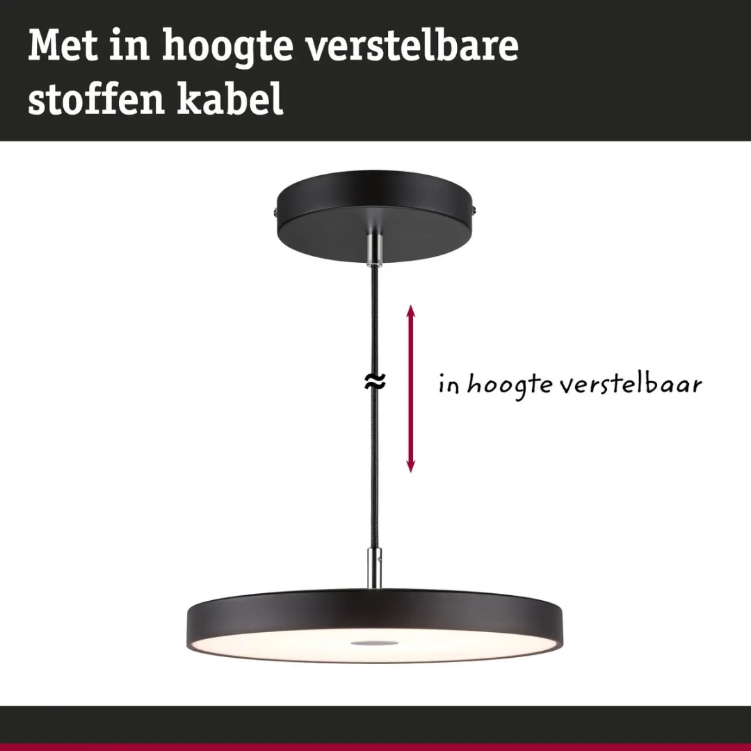 Paulmann Hildor LED-hanglamp Zigbee 3.0 - 1000lm 17W Zwart mat