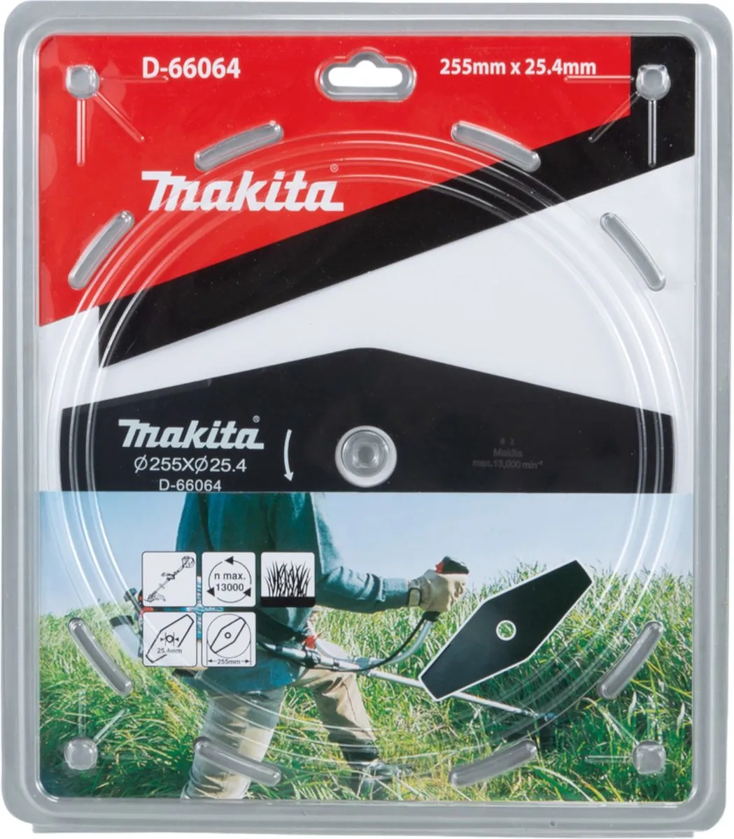 Makita 2-tands Grassnijmes D-66064 - 255x25.4mm