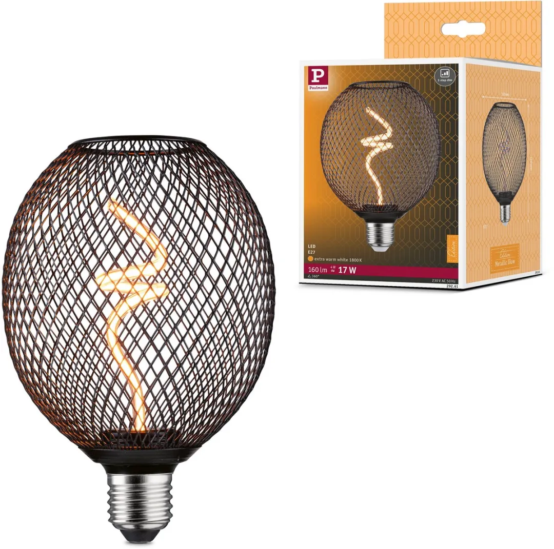 Paulmann Metallic Glow LED Globe 4W 1800K