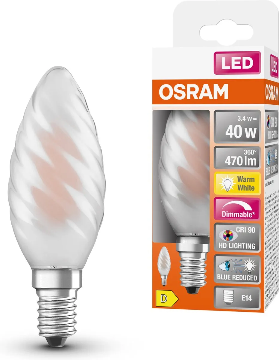 Osram Superstar LED E14 Matglas Warm Wit 3.4W 47lm - afbeelding 3 van 6