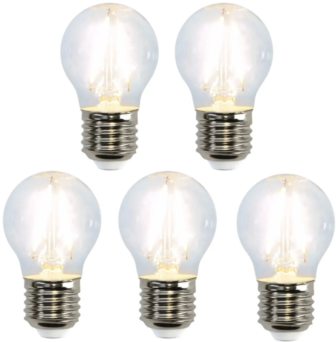 Star Trading Standaard Bol E27 1.5W Extra Warm Wit - 5 Stuks