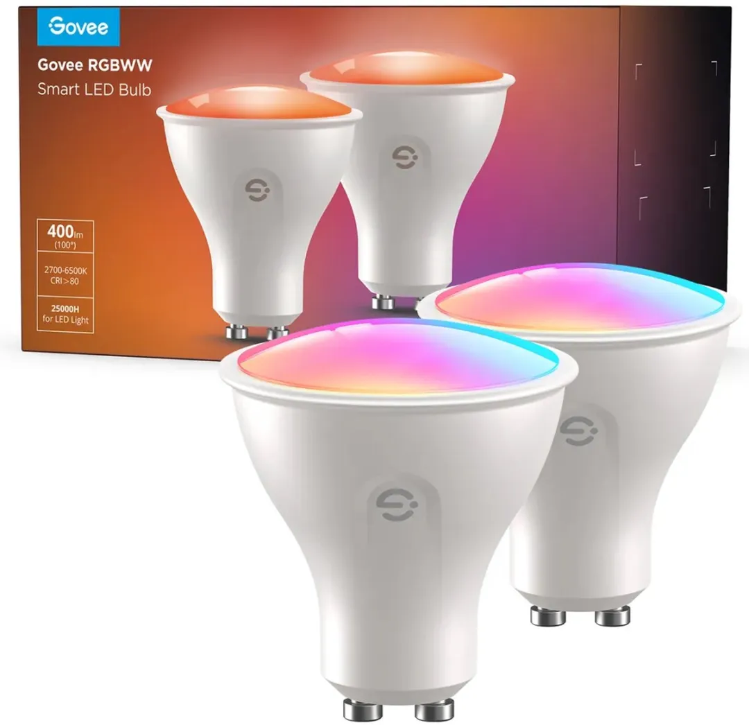 Govee RGBWW Smart LED GU10 - 2700K - 2 Stuks